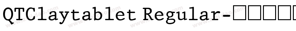 QTClaytablet Regular字体转换